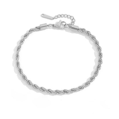 Figaro Silver Chain Bracelet