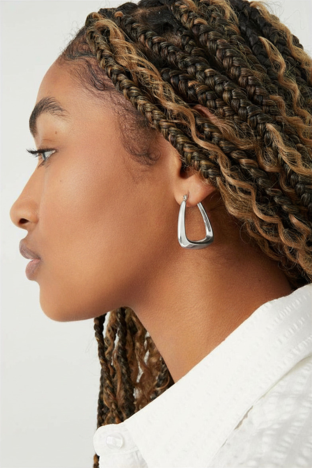 Hailey Silver Hoops