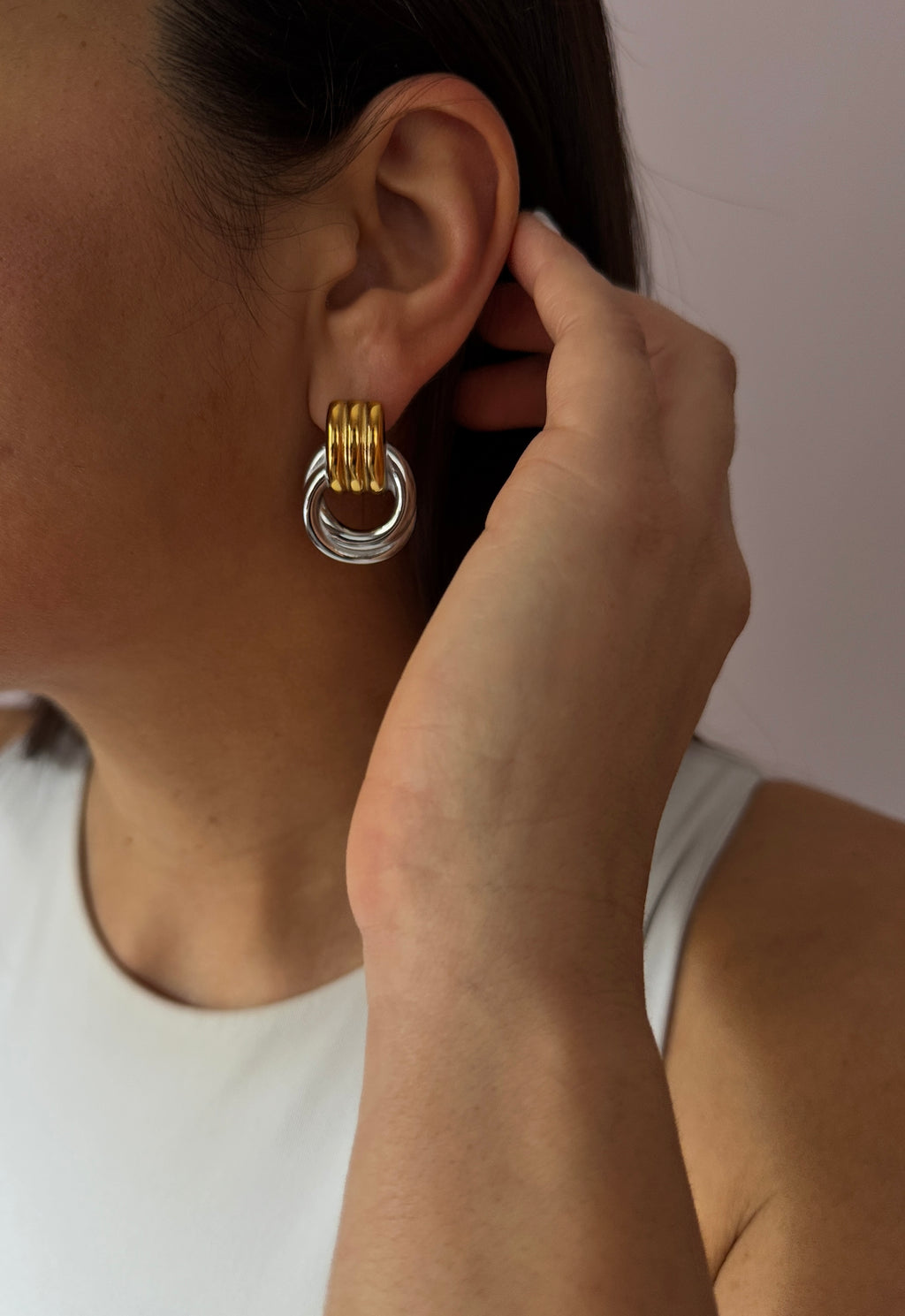Vera Mixed Metal Earrings